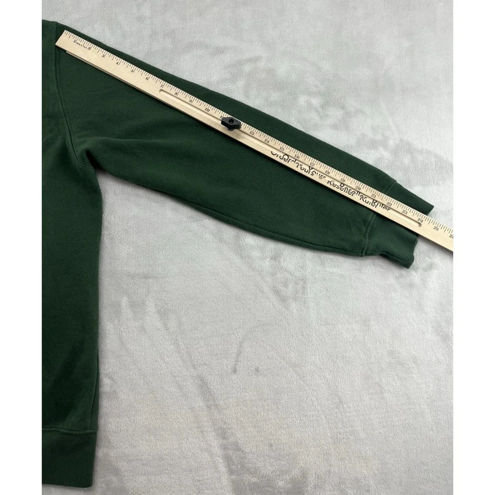 The North Face Hoodie Men Large Green Fleece Jumbo Half Dome Pullover Sweatshirt